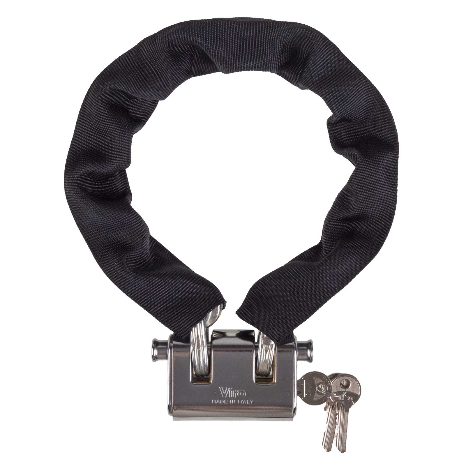 3/8" x 5' Pewag Security Chain Kit w/ Viro Lock and Cordura Sleeve