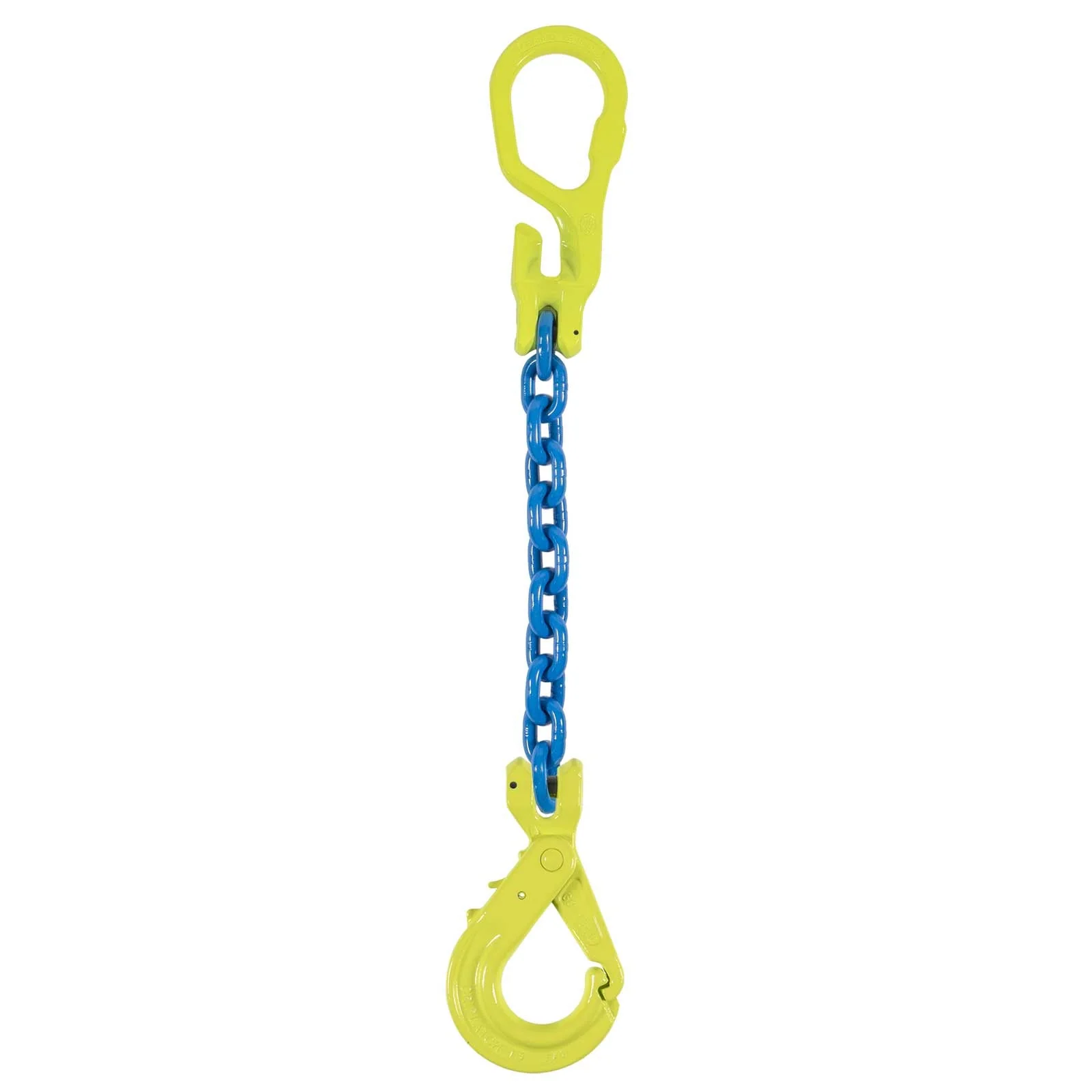 1/2" x 5' Adjustable Single Leg Chain Sling w/ Gunnebo Chain and Self-Locking Hook - Grade 100