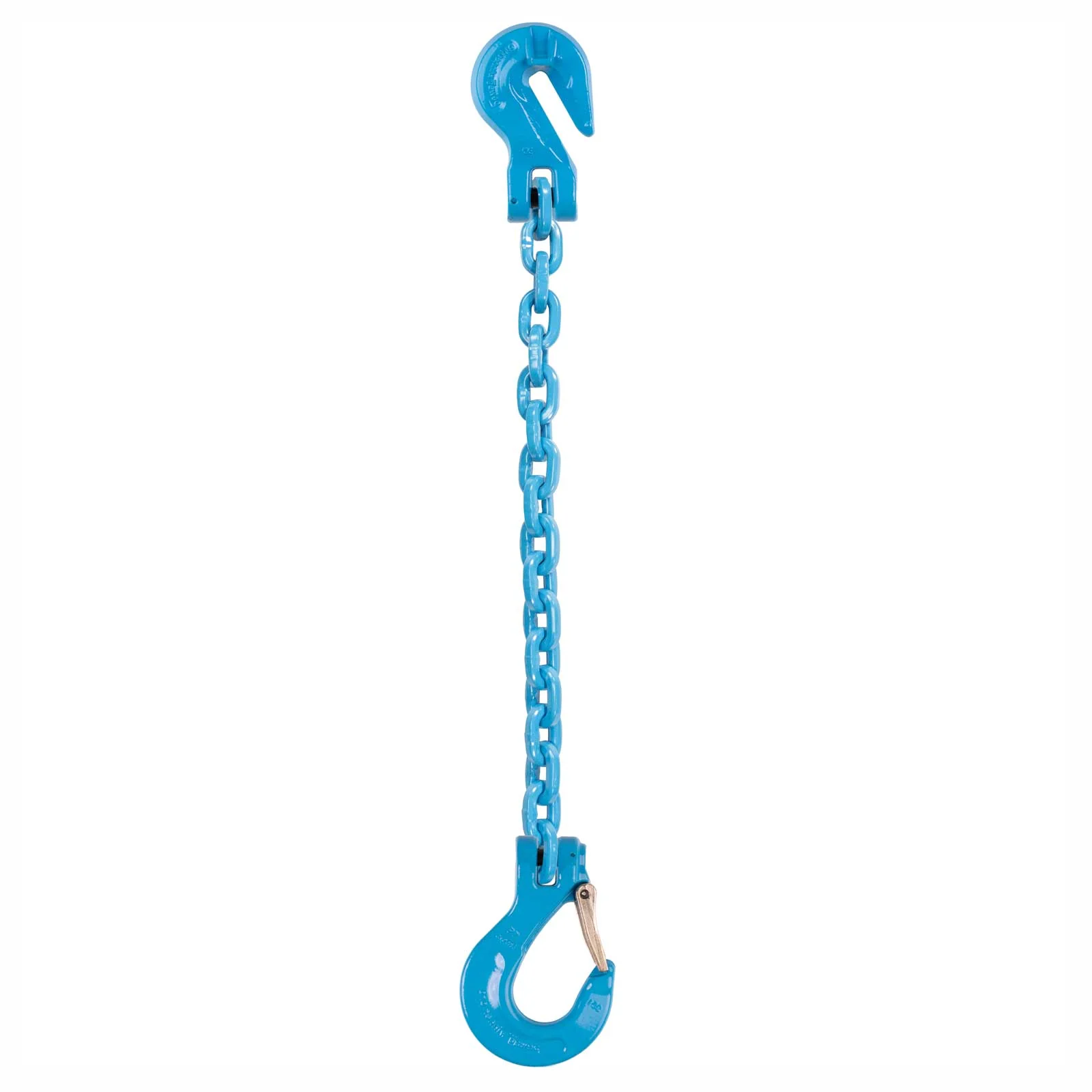 3/8" x 18' Pewag Single Leg Chain Sling w/ Grab & Sling Hooks - Grade 120