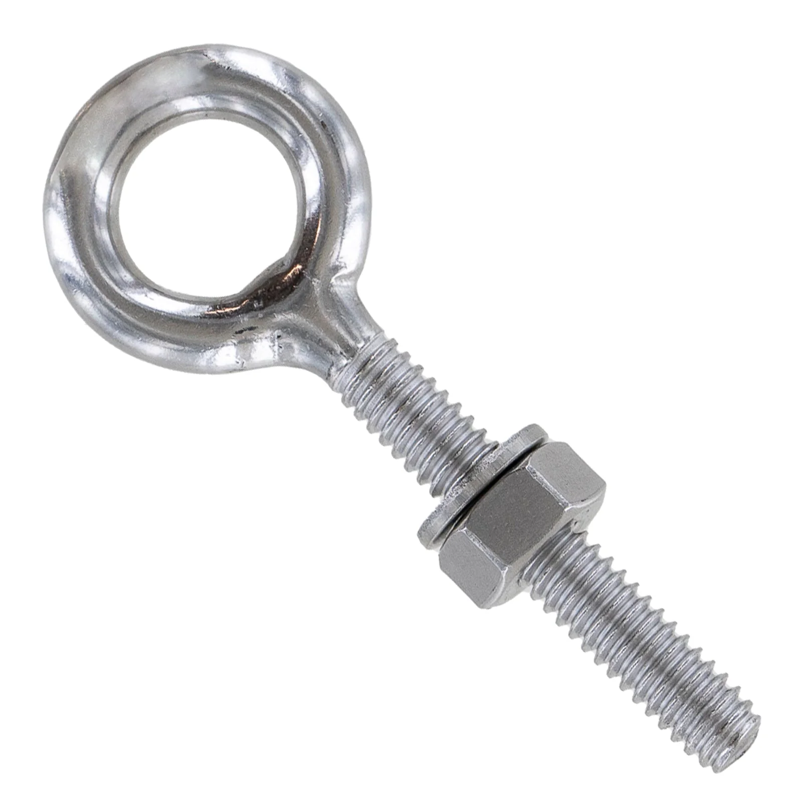 1/4" x 1-9/16 Stainless Steel Type 316 Welded Eye Bolt