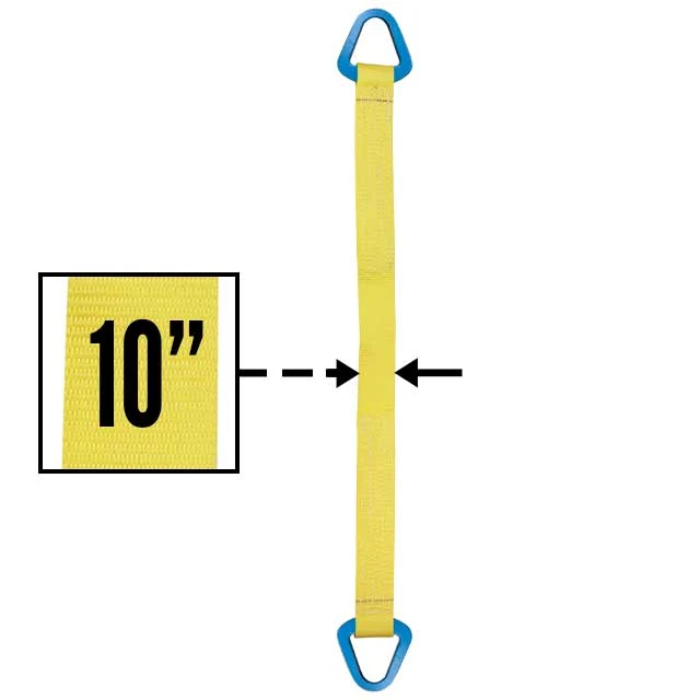 Nylon Lifting Sling - Triangle - 10" x 8' - 2-ply