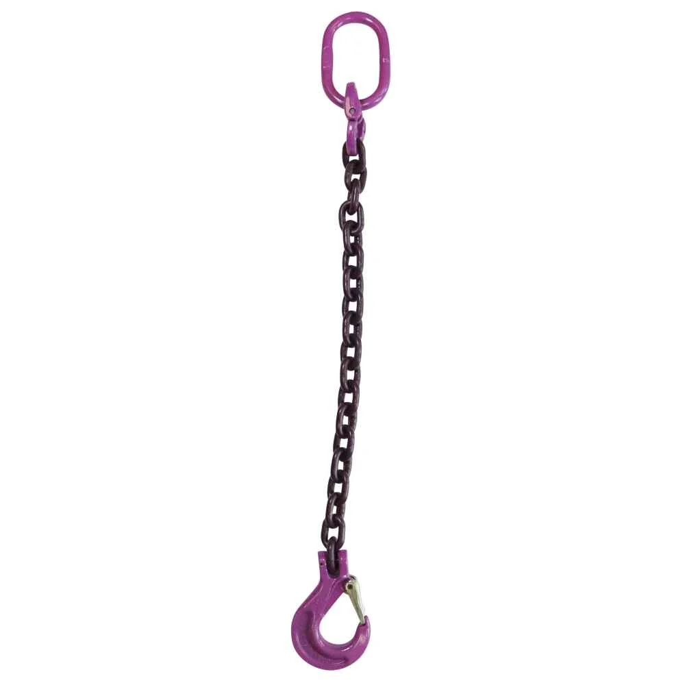 3/4" x 4' Single Leg Chain Sling w/ Sling Hook - Grade 100