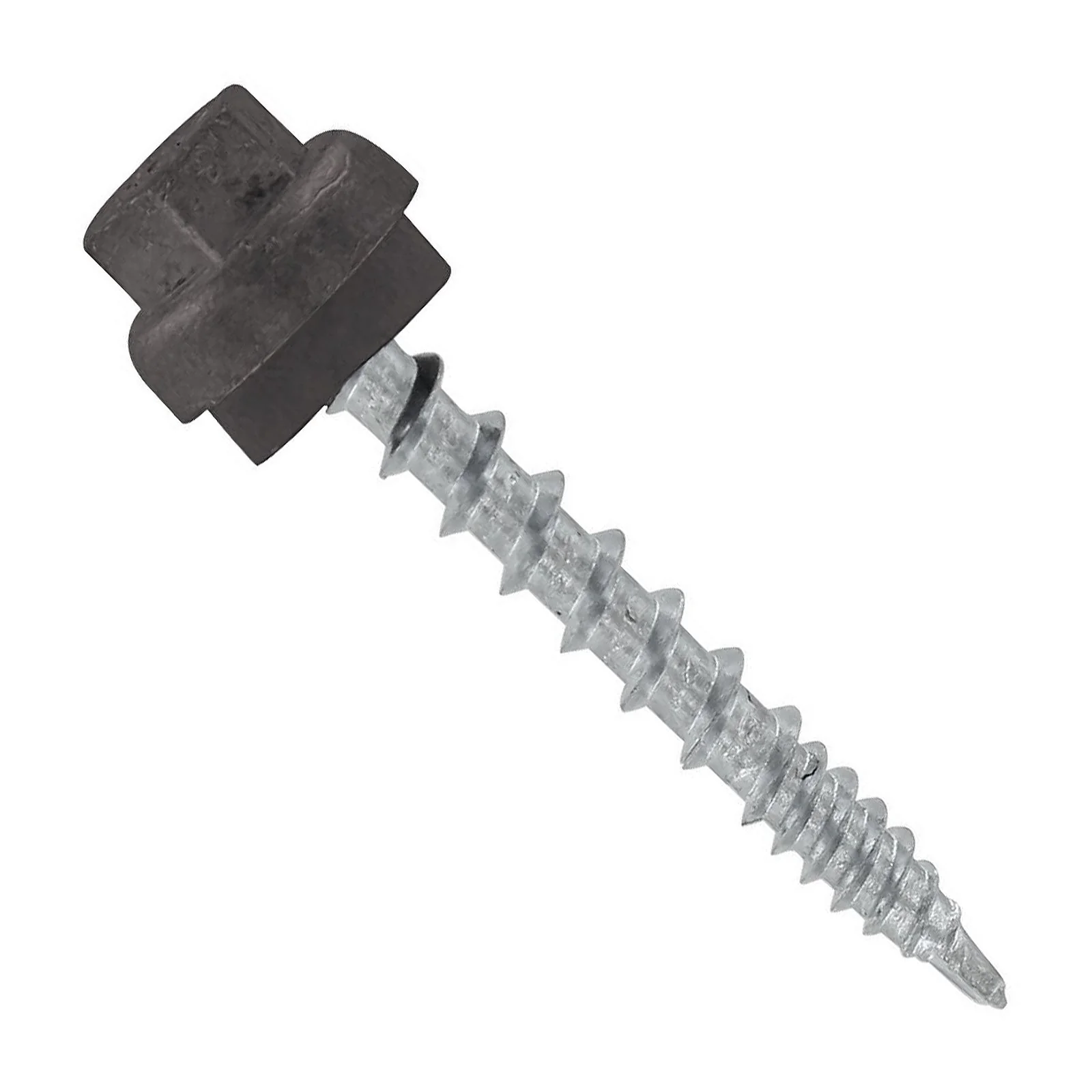 ST Fastening #10 x 1-1/2" ZXL Woodbinder Metal Roofing Screw - Charcoal Gray, Pkg 250