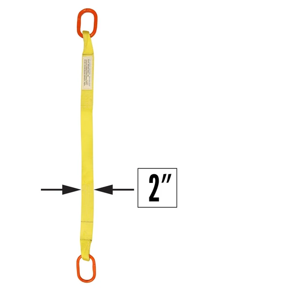 2"x6' (1 ply) Single Leg Nylon Sling w/ Master Link Both Ends