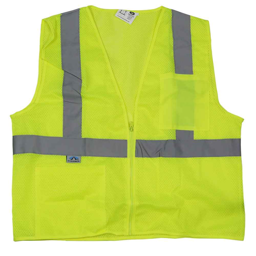 Lime Reflective Safety Vest - Hi Vis Vest - L