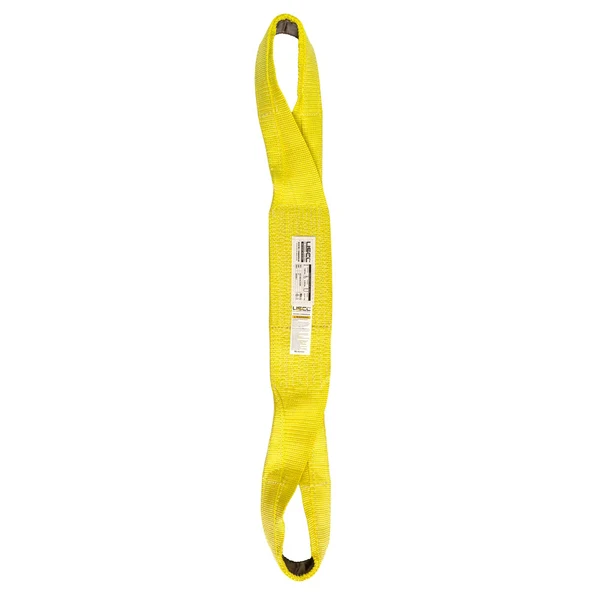 Nylon Lifting Sling - Twisted Eye & Eye | Reinforced Eyes - 8" x 20' - 1-ply