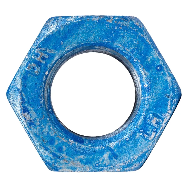 Conquest 1-1/4" A563 Grade DH Heavy Hex Nut - Hot Dip Galvanized, Wax, & Blue Dye