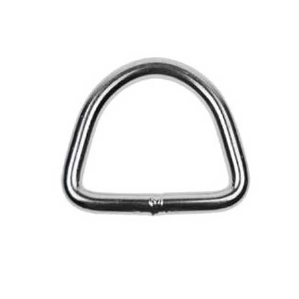 D-Ring - Stainless Steel T316 - 3/16" x 50mm