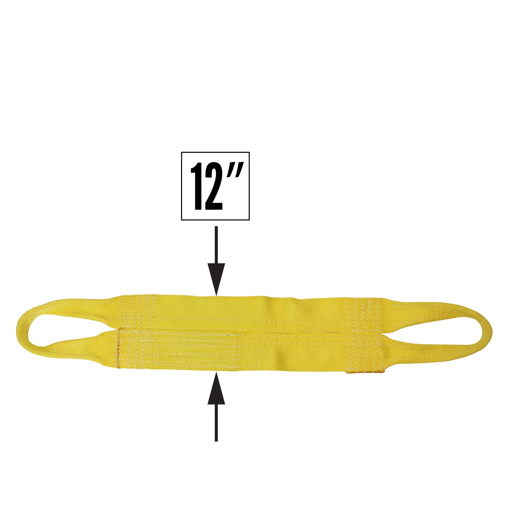 Nylon Lifting Sling - Continuous Eye Wide - 12" x 10' - 2-ply