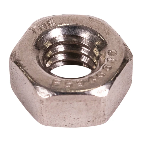 Conquest 1/4"-20 F594 Hex Nut - 316 Stainless Steel