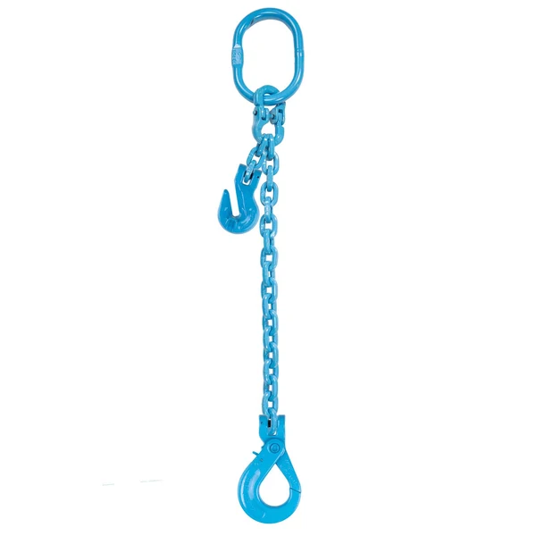 9/32" x 5' Pewag Adjustable Single Leg Chain Sling w/ Self-Locking Hook - Grade 120