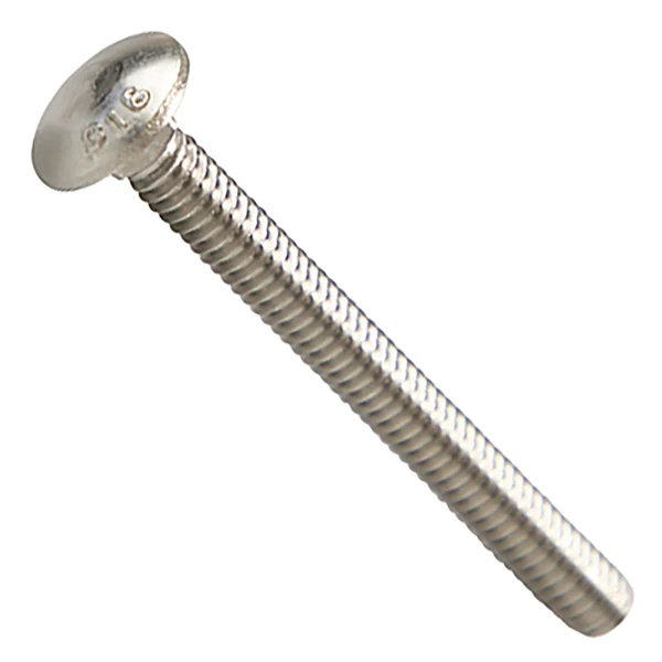 Conquest 1/4" x 2-1/2" Carriage Bolt - 316 Stainless Steel