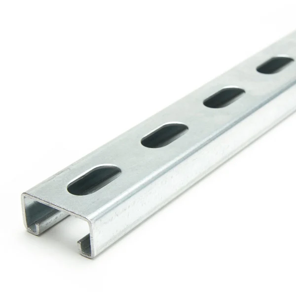 1-5/8" x 13/16" Strut Channel with Short Slots 5 ft. - Aluminum