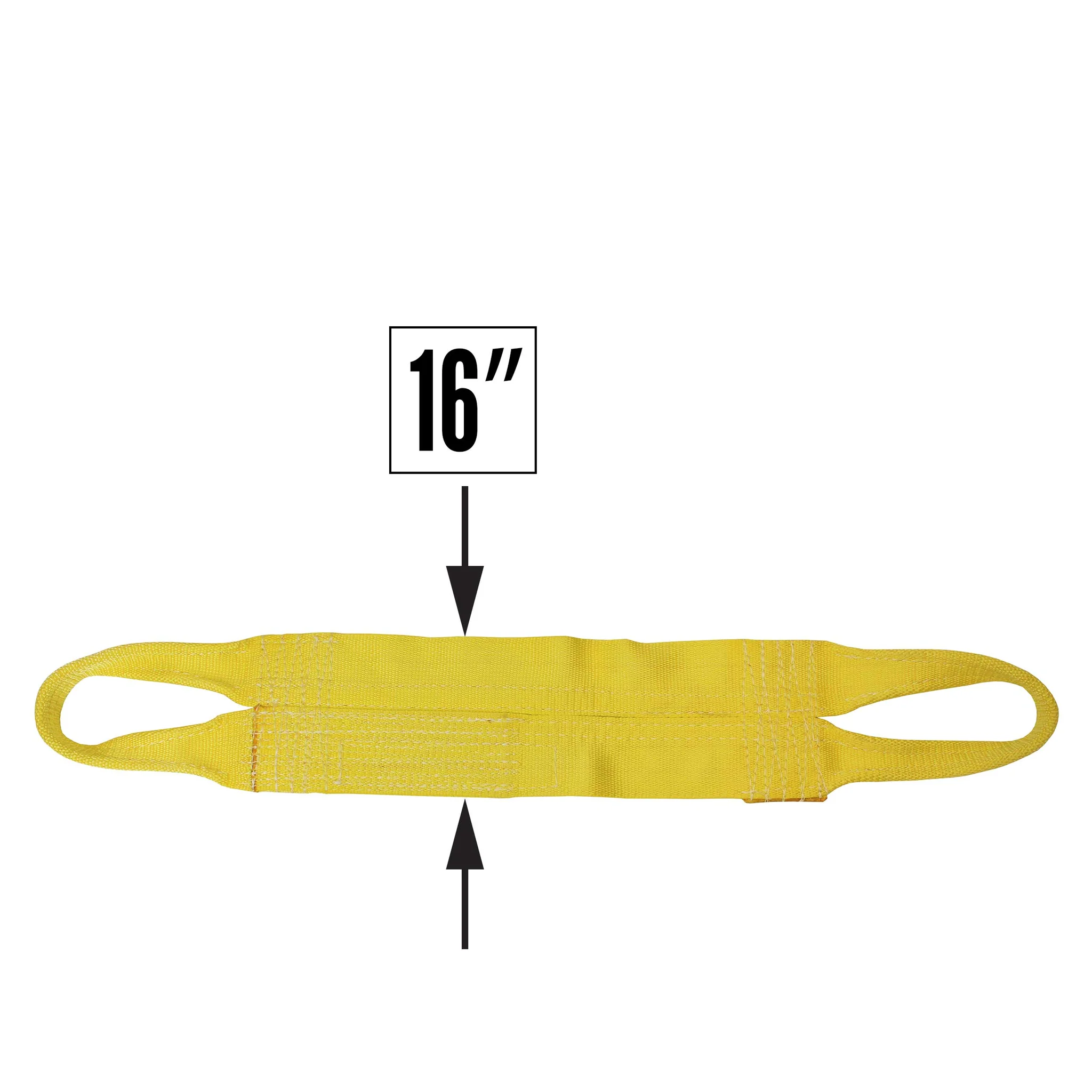 Nylon Lifting Sling - Continuous Eye Wide - 16" x 14' - 1-ply