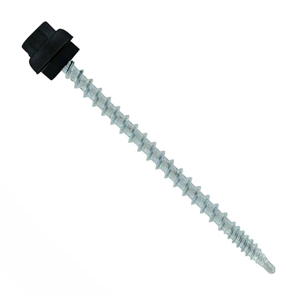 ST Fastening #10 x 3" ZXL Woodbinder Metal Roofing Screw - Black, Pkg 250