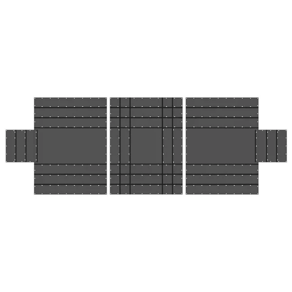 18 oz. 3 Piece Lumber Tarp - 24' x 18' (8' Drop) for all 3 pieces - Black