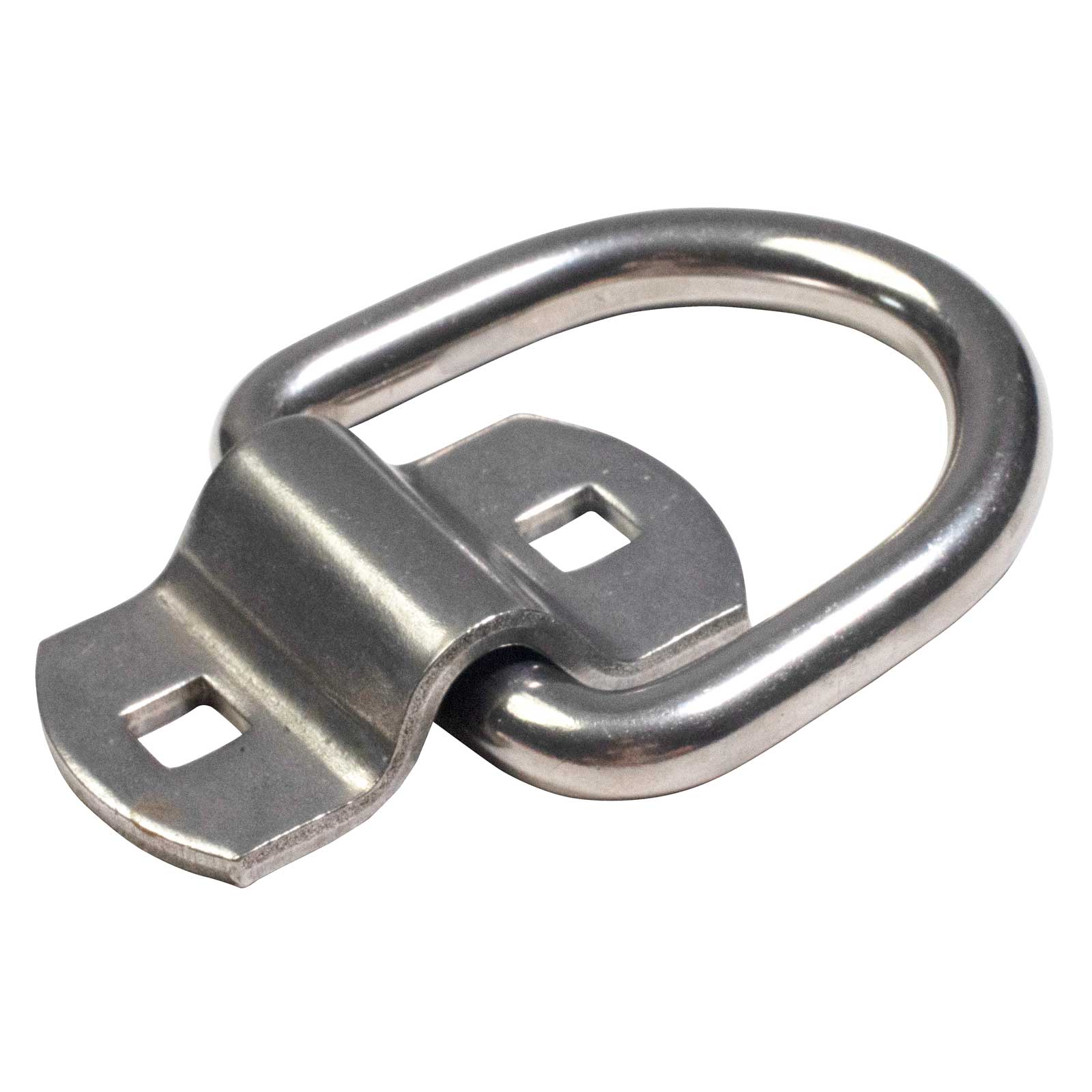 2-5/16" Bolt-On D-Ring with Mounting Bracket - 316 Stainless Steel - 6,000 lbs. BS