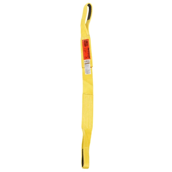 Nylon Lifting Sling - Straight Eye & Eye | Reinforced Eyes - 3" x 8' - 1-ply