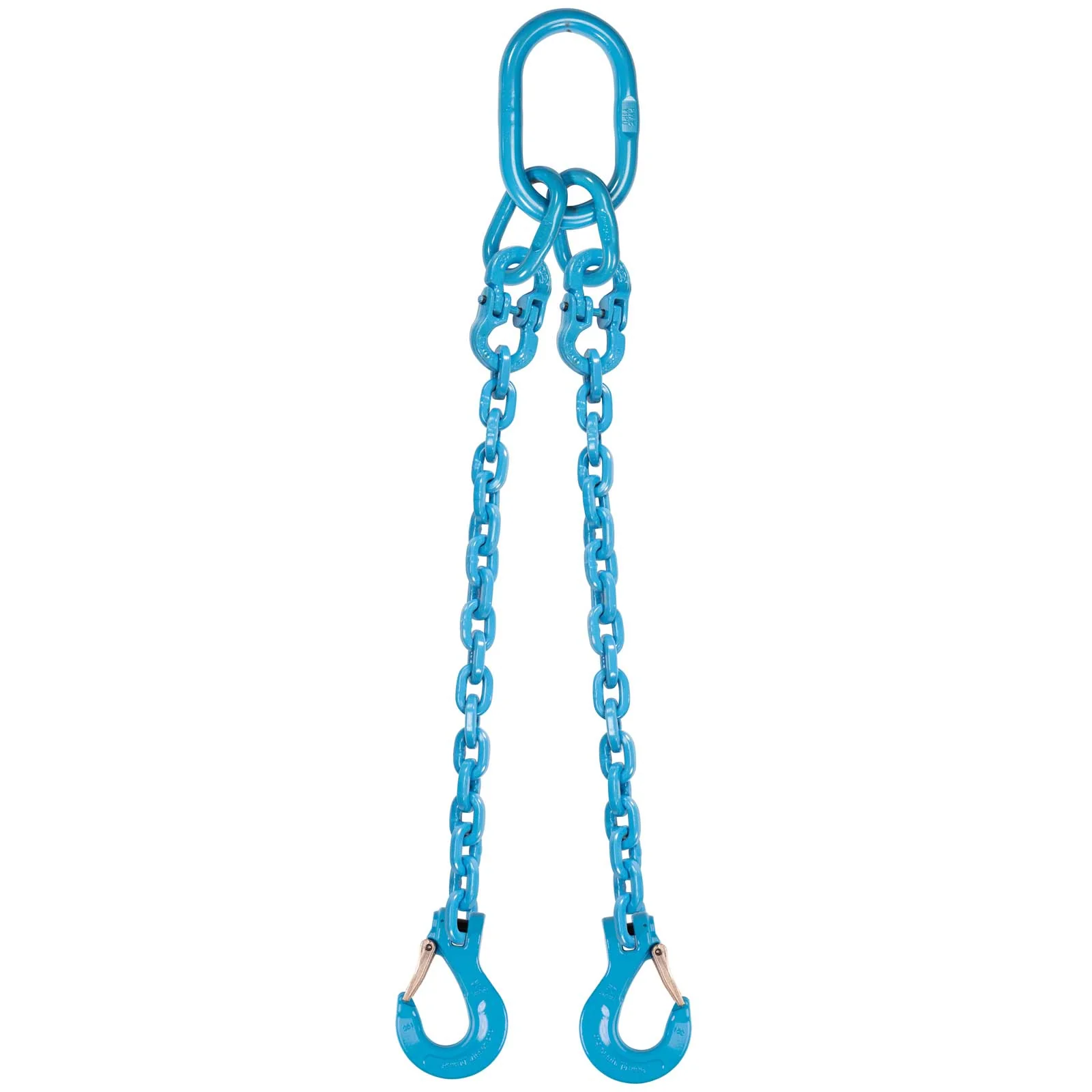 3/8" x 10' Pewag 2 Leg Chain Sling w/ Sling Hooks - Grade 120