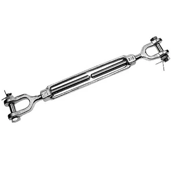 3/8" x 6" Forged Jaw & Jaw Stainless Steel Turnbuckle