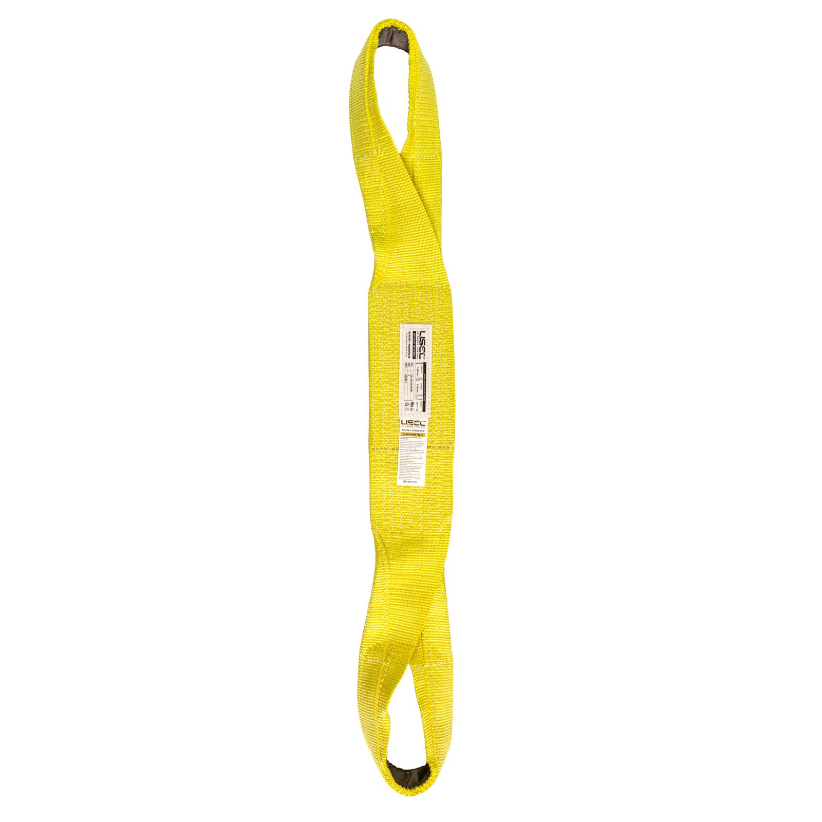 Nylon Lifting Sling - Twisted Eye & Eye | Reinforced Eyes - 6" x 20' - 1-ply