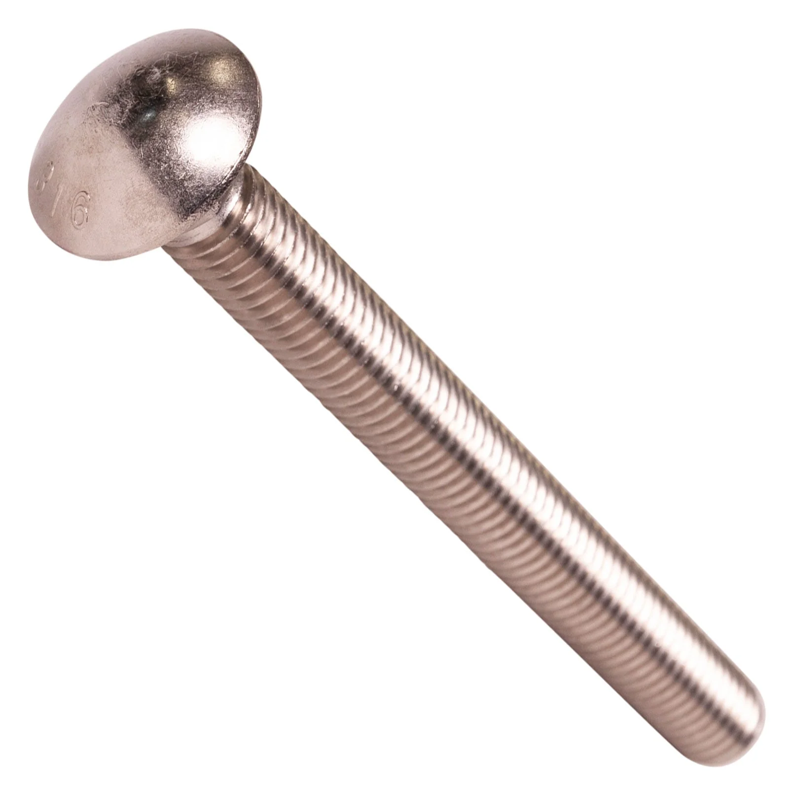Conquest 1/2" x 5" Carriage Bolt - 316 Stainless Steel