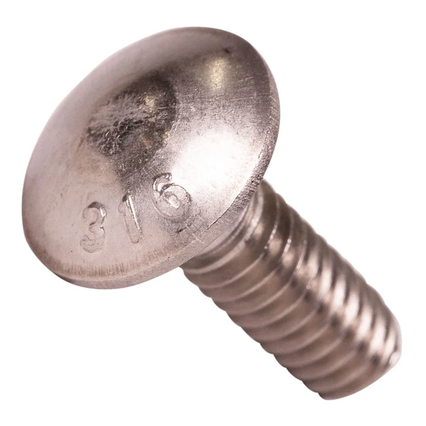 Conquest 1/4" x 3/4" Carriage Bolt - 316 Stainless Steel