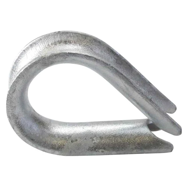 Crosby® 1/2" Galvanized Light Duty Open Wire Rope Thimble - G-408