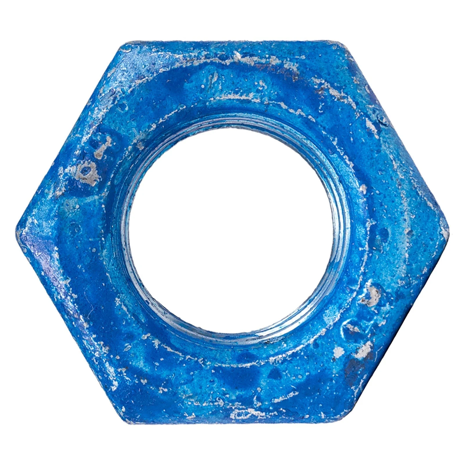 Conquest 3/4" A563 Grade DH Heavy Hex Nut - Hot Dip Galvanized & Blue Dye