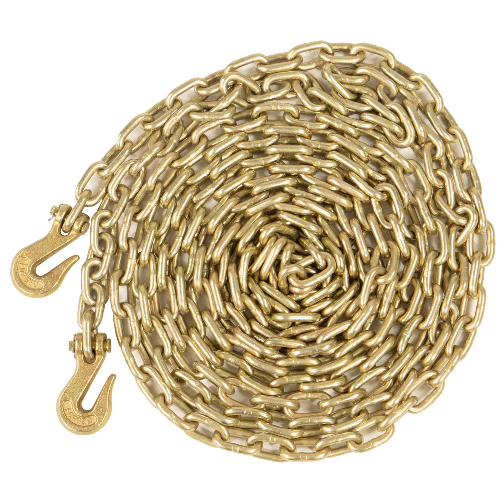 5/16" x 25' Grade 70 Transport Chain with Clevis Grab Hooks