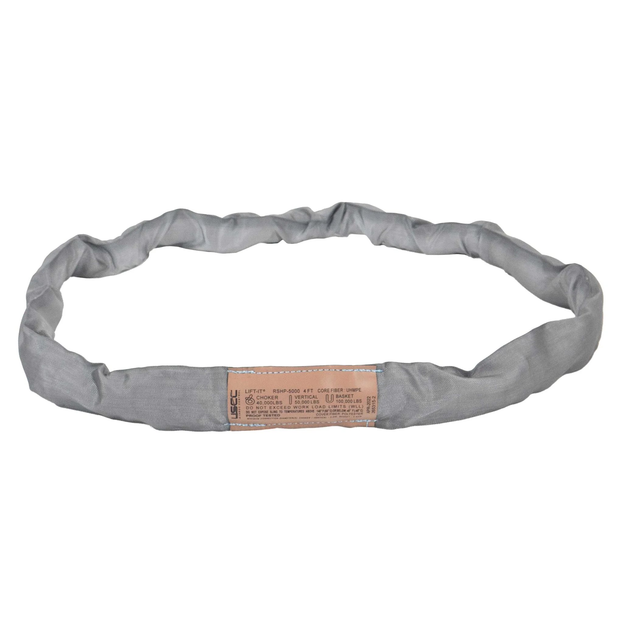 20' x 4" High Performance Roundsling | Vertical Cap: 50,000 lbs.