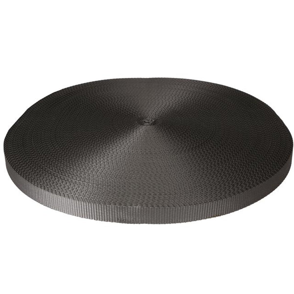 1" x 300' 4.5K Polyester Cargo Webbing - Gray