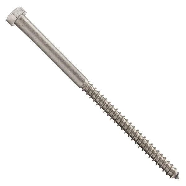 3/8" x 6-1/2" Conquest Hex Head Lag Bolt for Wood - 18-8 Stainless Steel