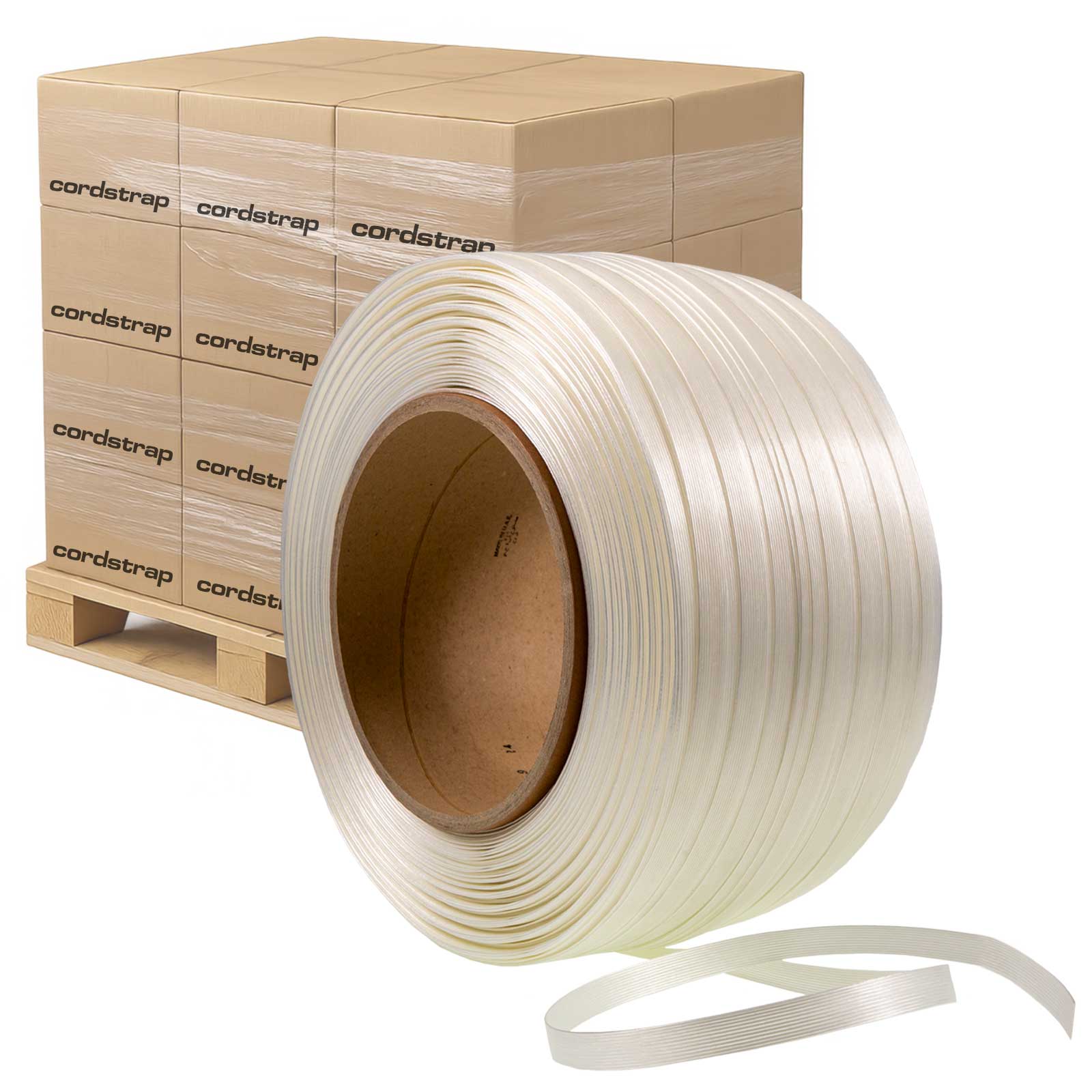 Cordstrap 1" x 1444' Composite Corded Strapping - Pallet