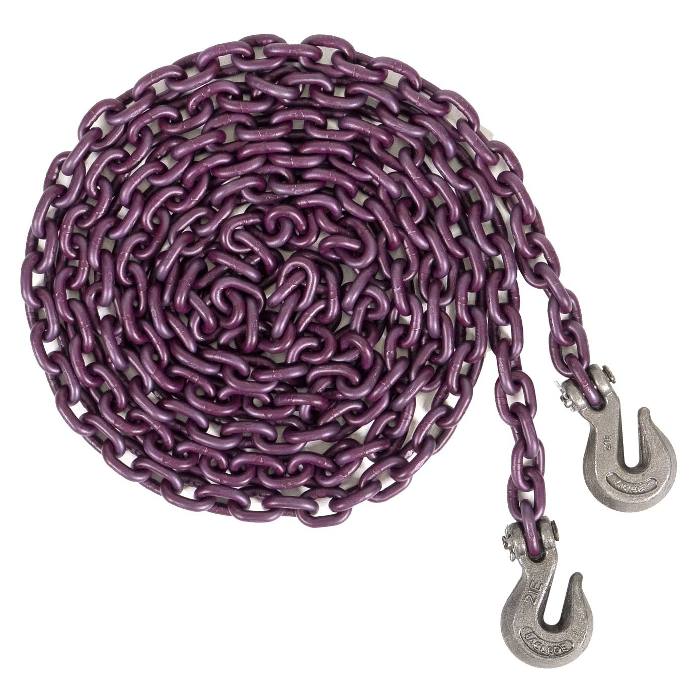 3/8" x 16' Tie Down Chain with Clevis Grab Hooks | Grade 100