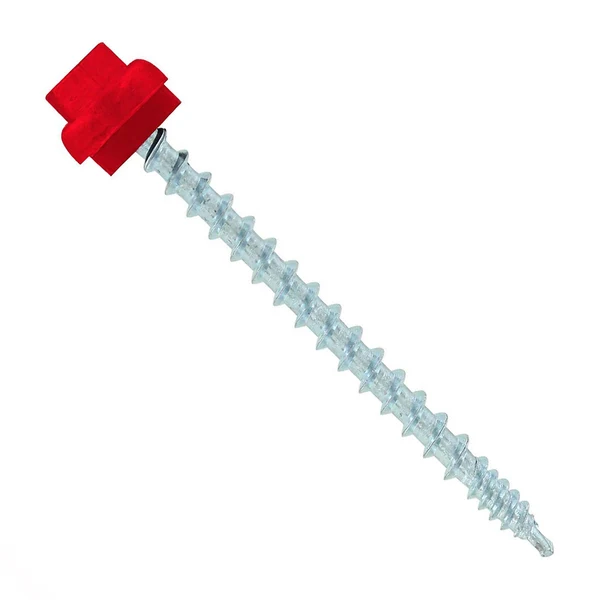 ST Fastening #10 x 2-1/2" ZXL Woodbinder Metal Roofing Screw - Crimson, Pkg 250