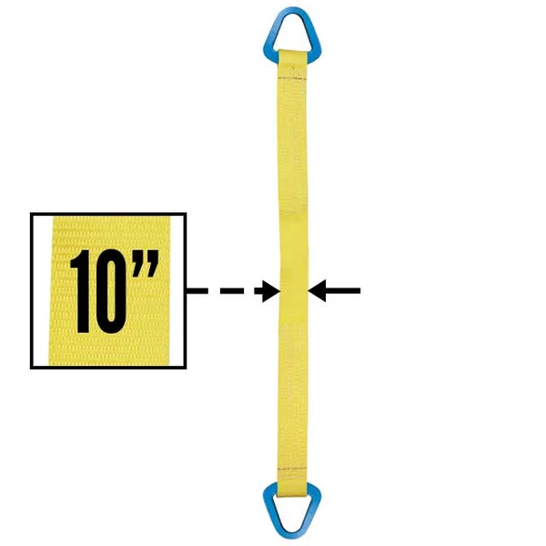 Nylon Lifting Sling - Triangle - 10" x 4' - 2-ply